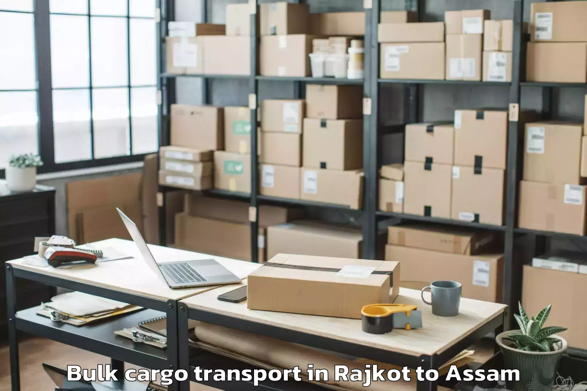 Professional Rajkot to Dibrugarh East Bulk Cargo Transport